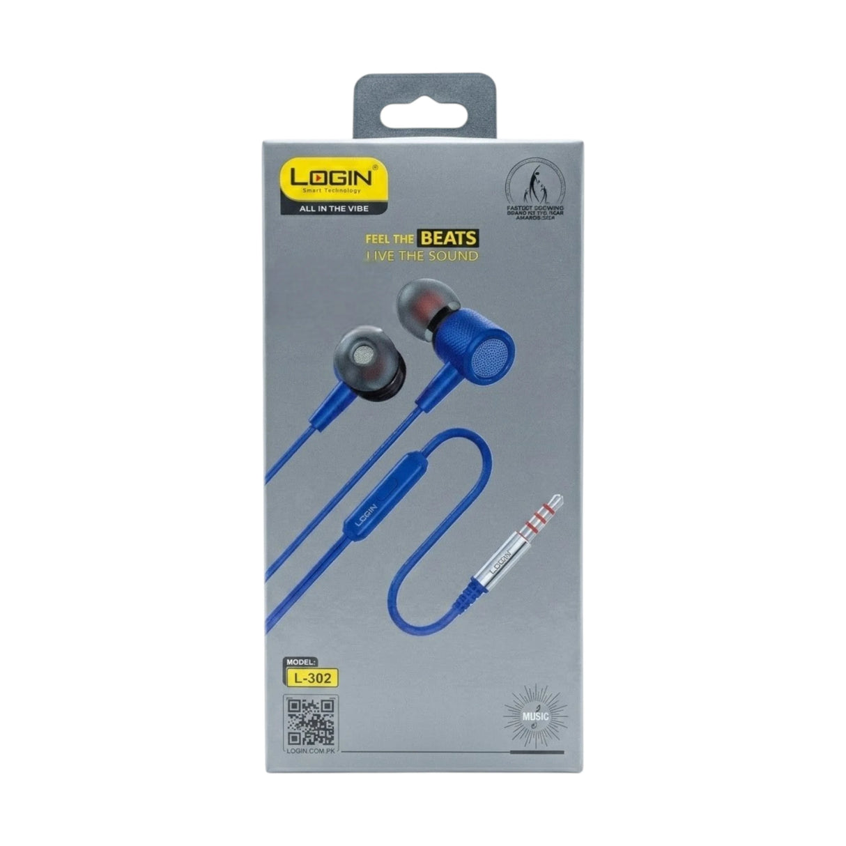 login handfree 3.5mm l-302