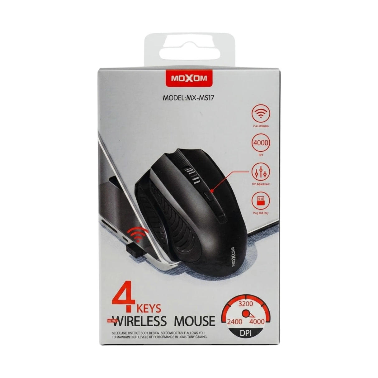 moxom wireless mouse 4 keys china mx-ms17