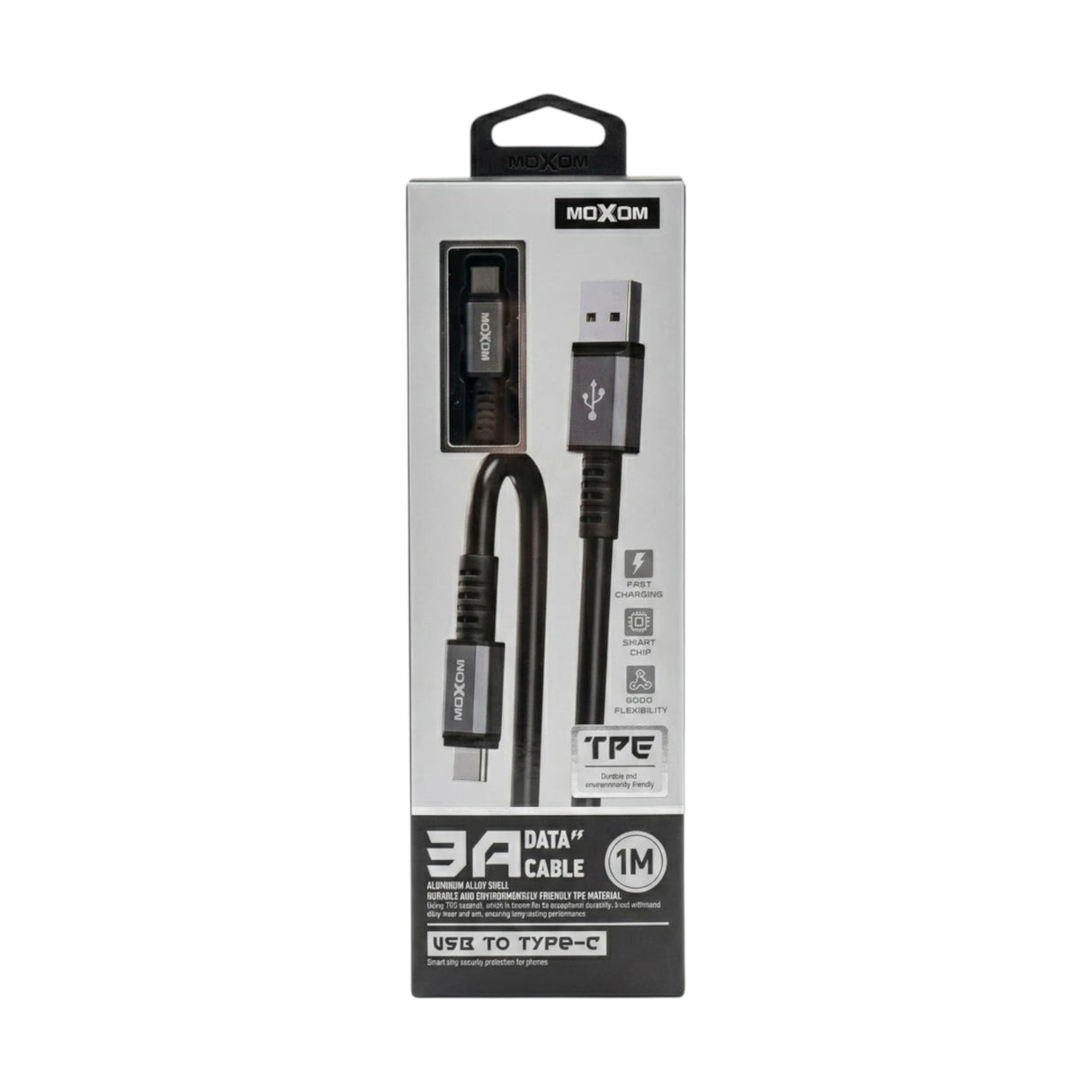 moxom type c charging cable 3a 1m china cb289