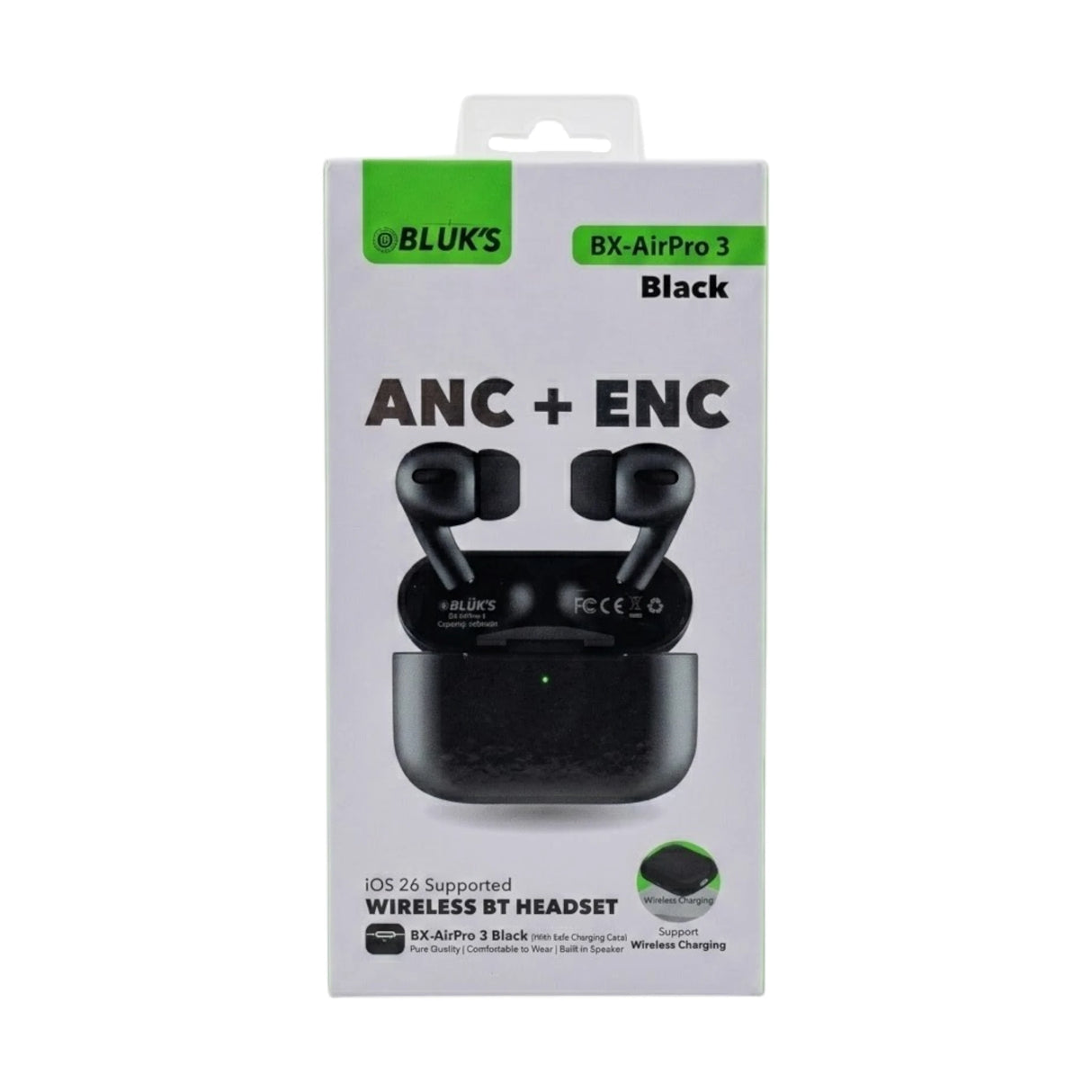 bluks airpod pro bx-3 black