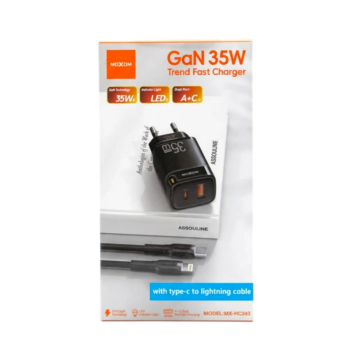 moxom type c to i phone charger mx-hc-243 china
