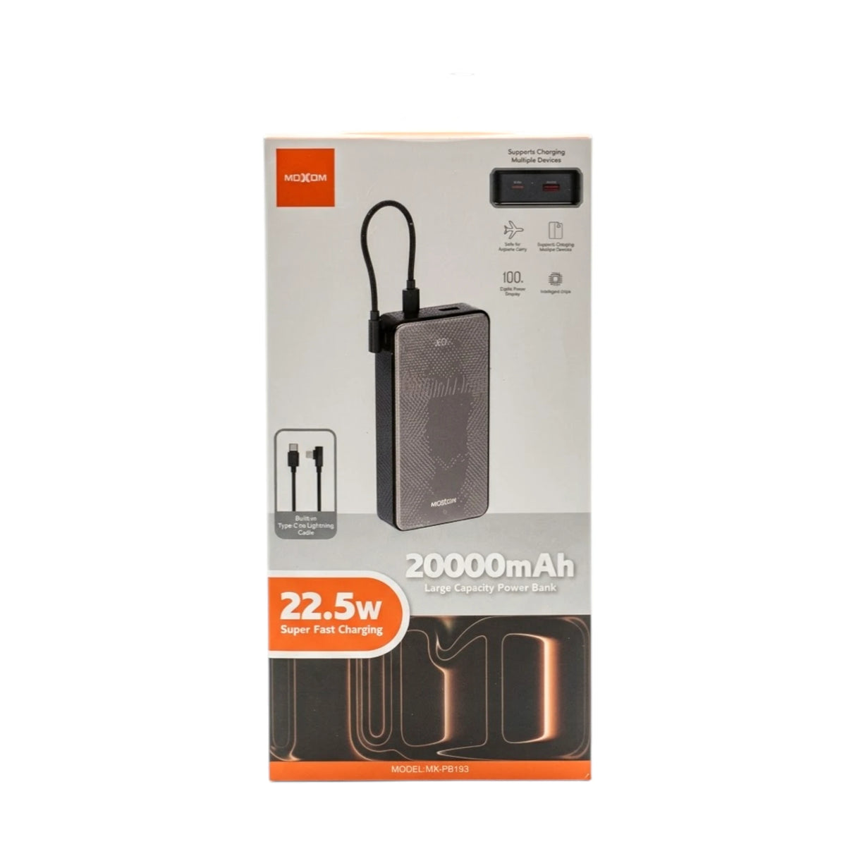 moxom power bank 20000mah mx-pb193 china