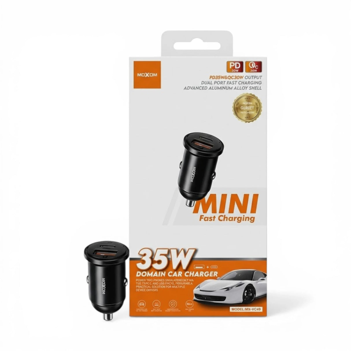 moxom car charger 35w mx-vc49 china