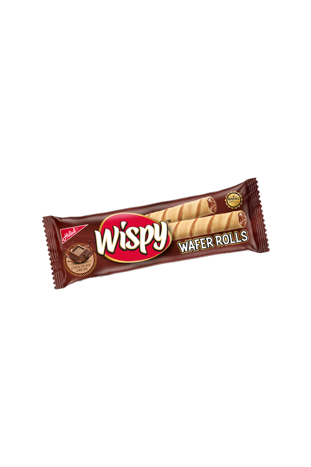 hilal wispy  wafer chocolate rolls 20rs