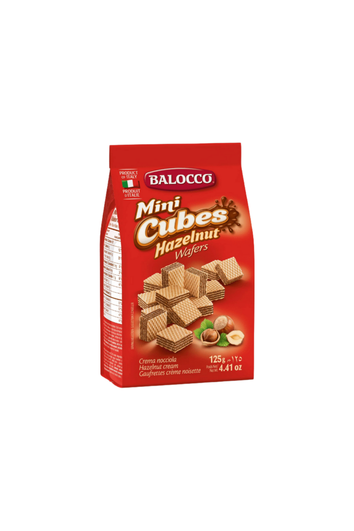 balocco wafers mini cubes hazelnut 125g