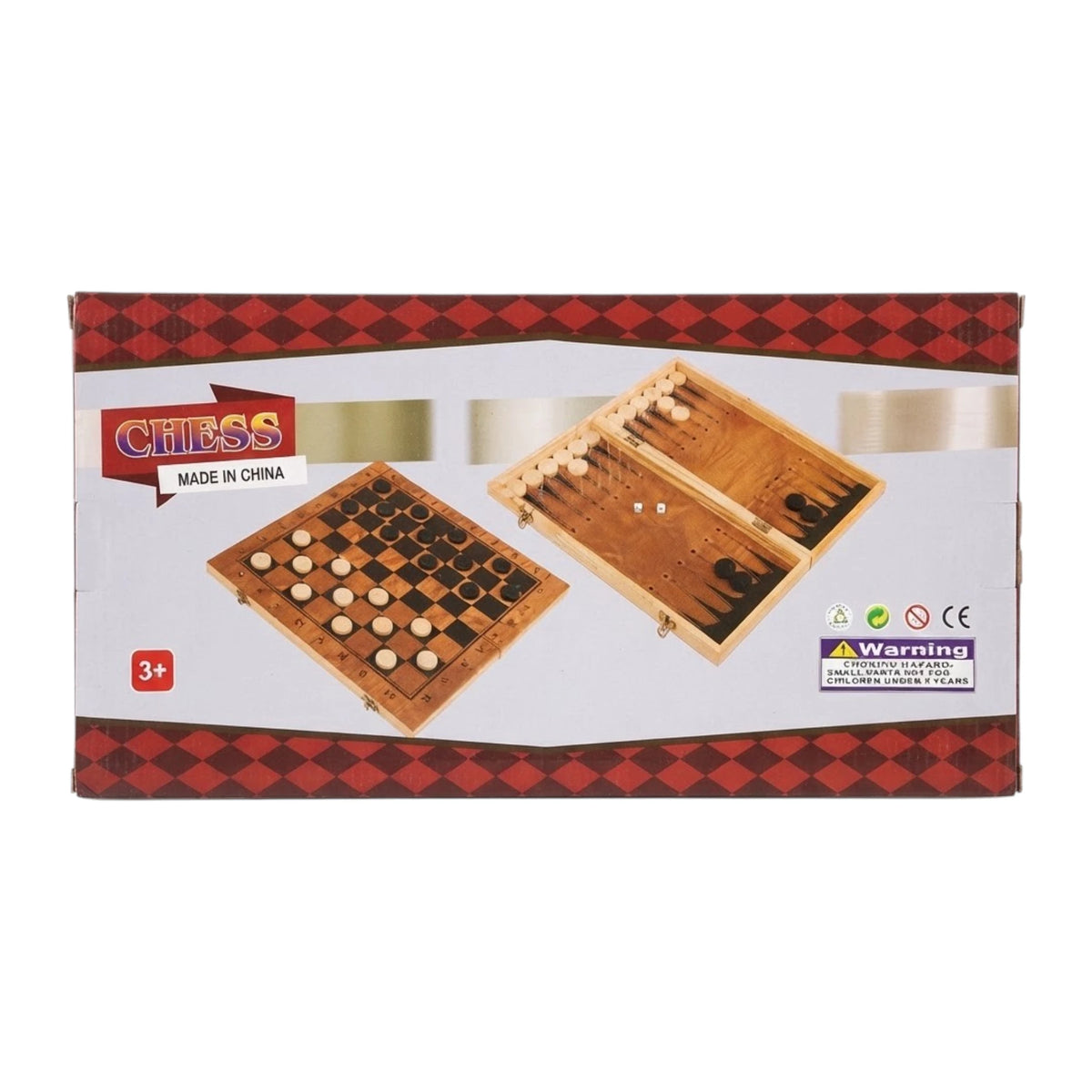 CHESS GAME WOOD MEDIUM 4034 CHINA