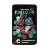 POKER SET 100PC TIN PACK SMALL DT4101 CHINA