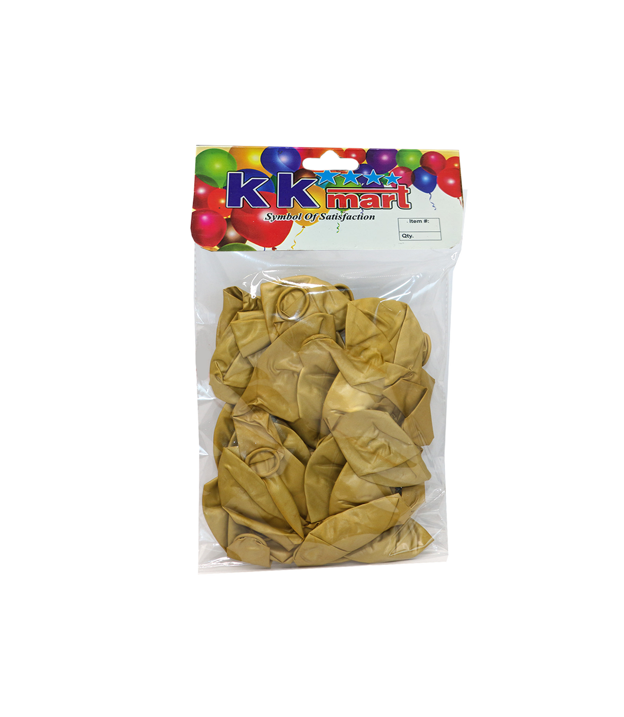 balloon 25pc metallic golden