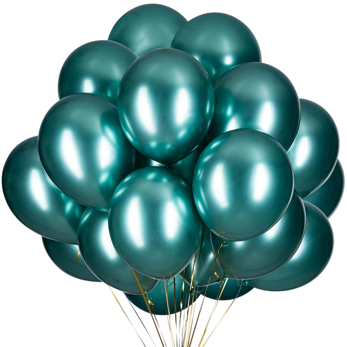 balloon 25pc metallic green