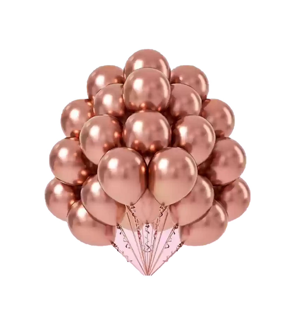 balloon 25pc metallic copper