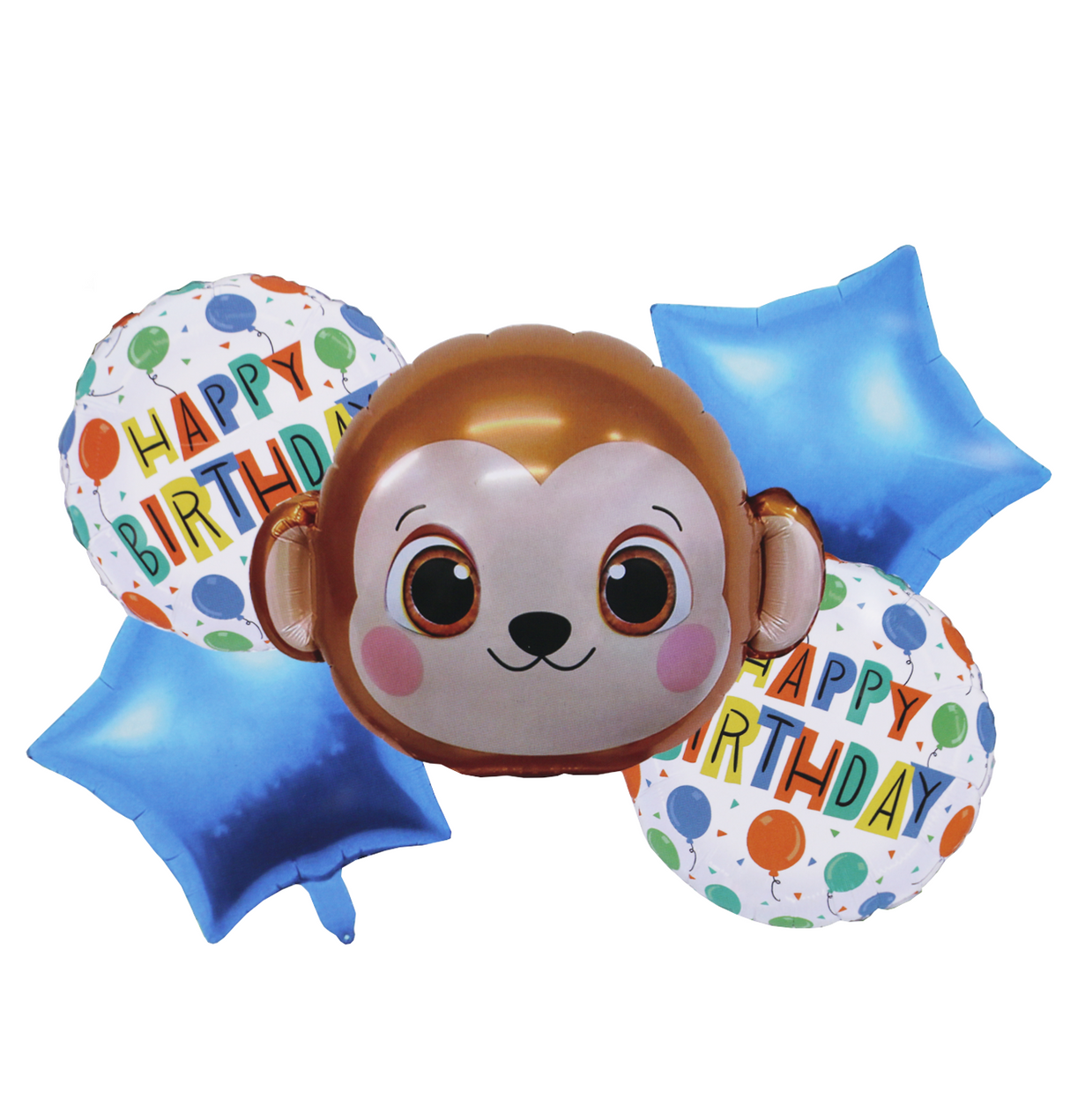 foiltheme balloon 5pc monkey for boys