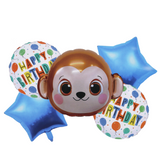 foiltheme balloon 5pc monkey for boys