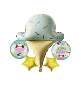 foil balloon 5pc ice cream  for kids