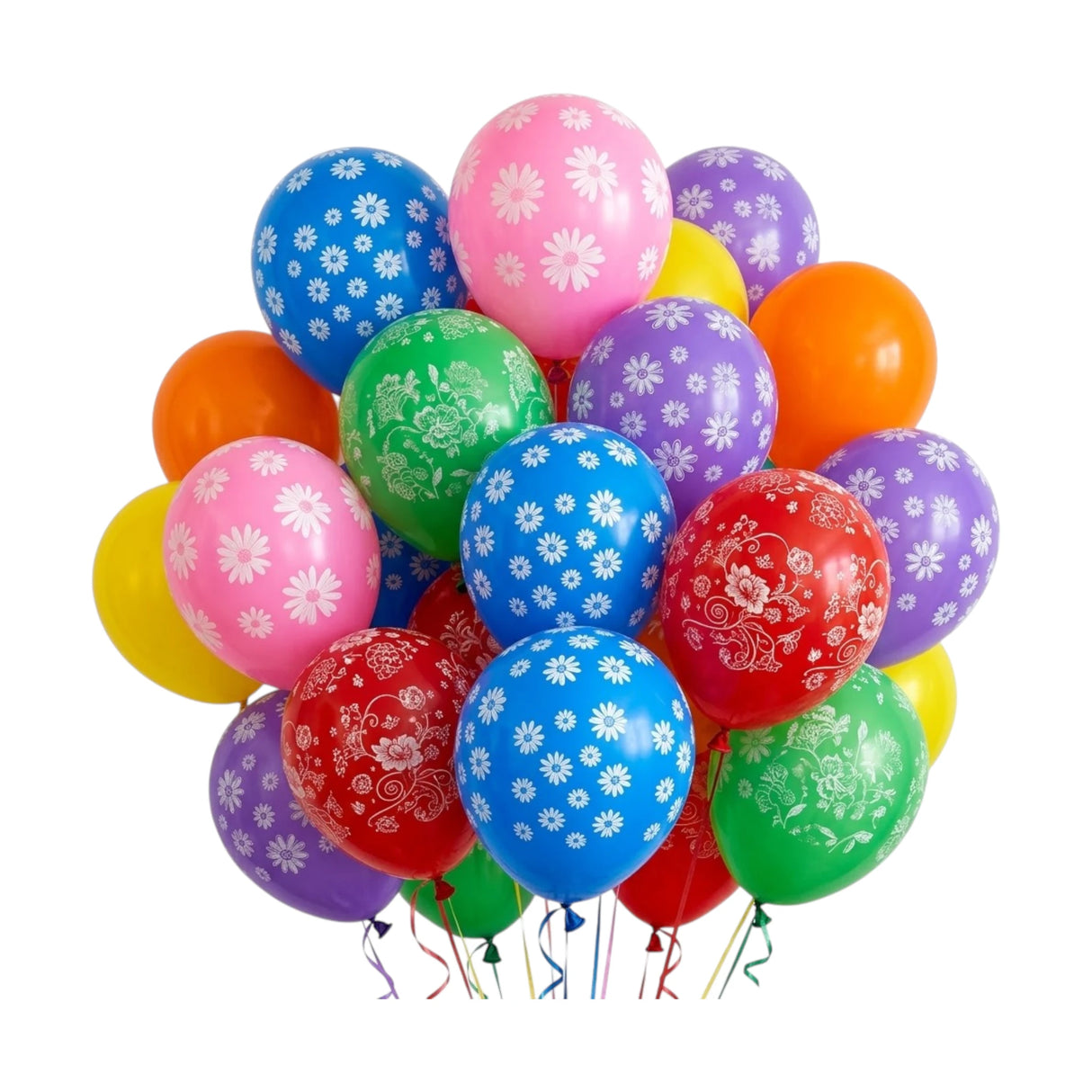 balloon 25pc jumbo multi shapes on balloon