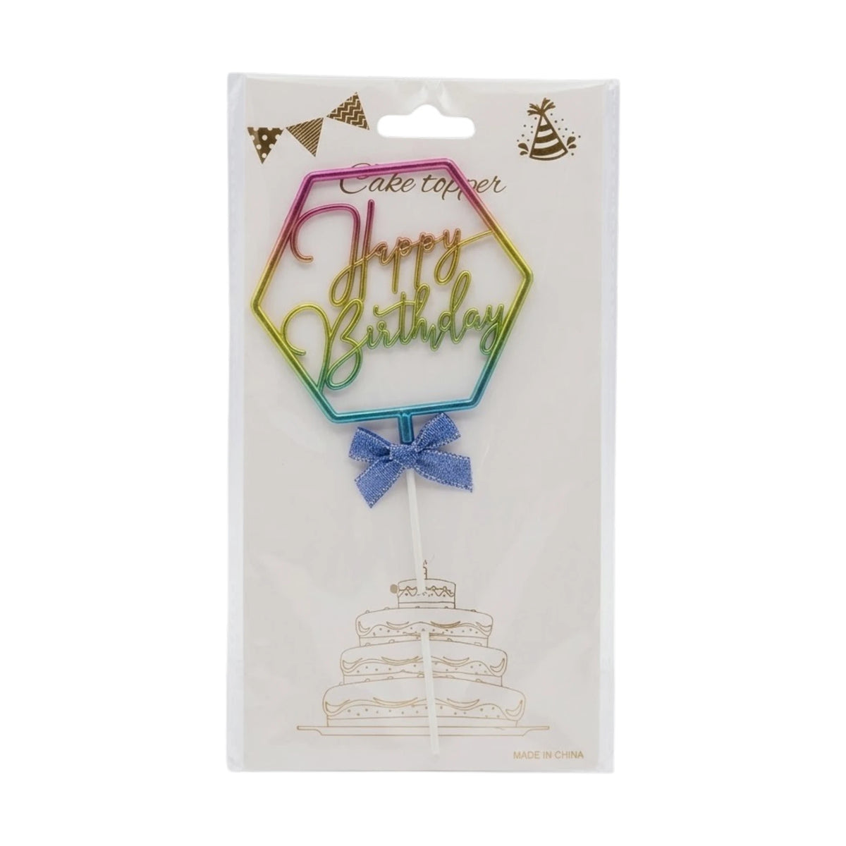 cake topper plastic happy birthday