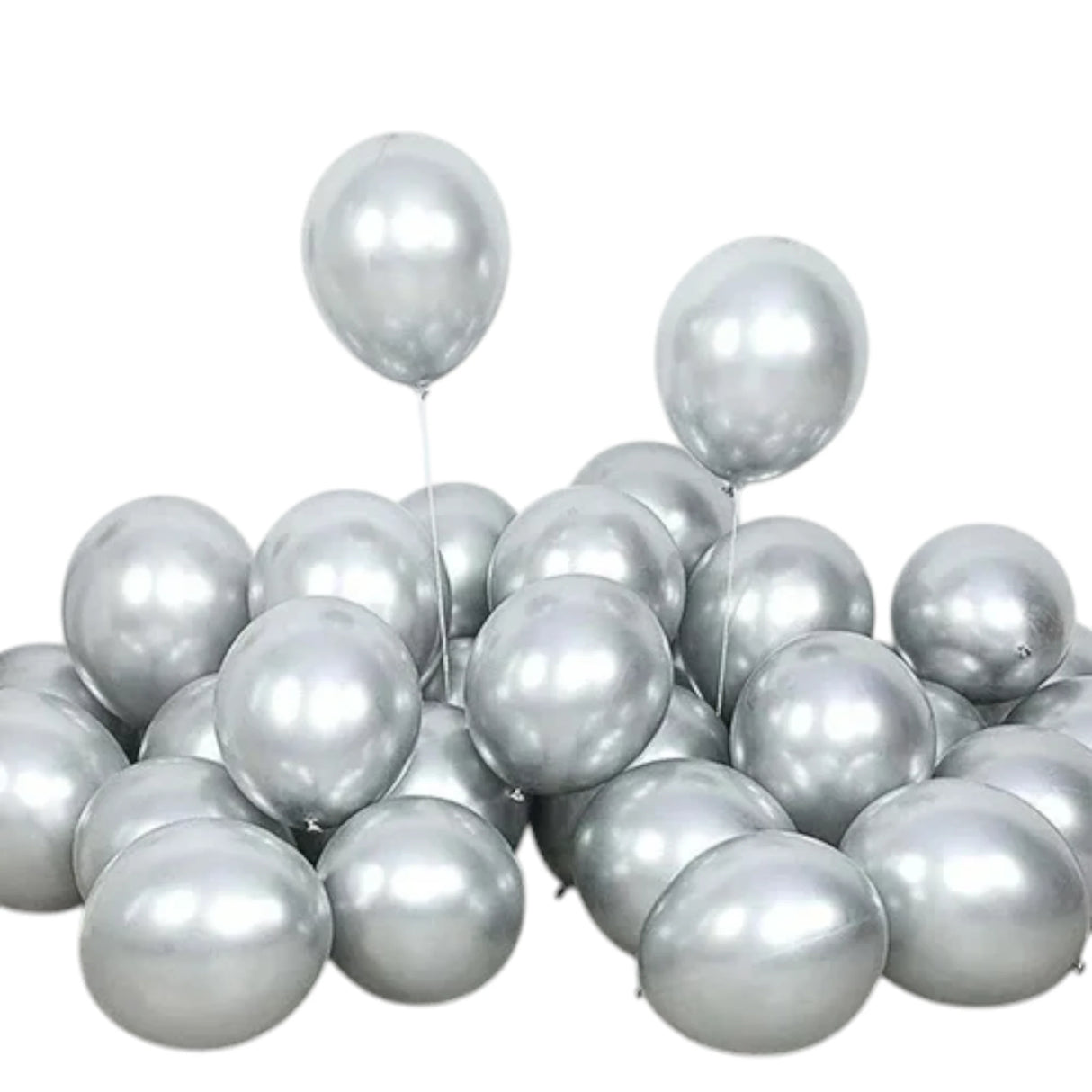 balloon 25pc mat silver