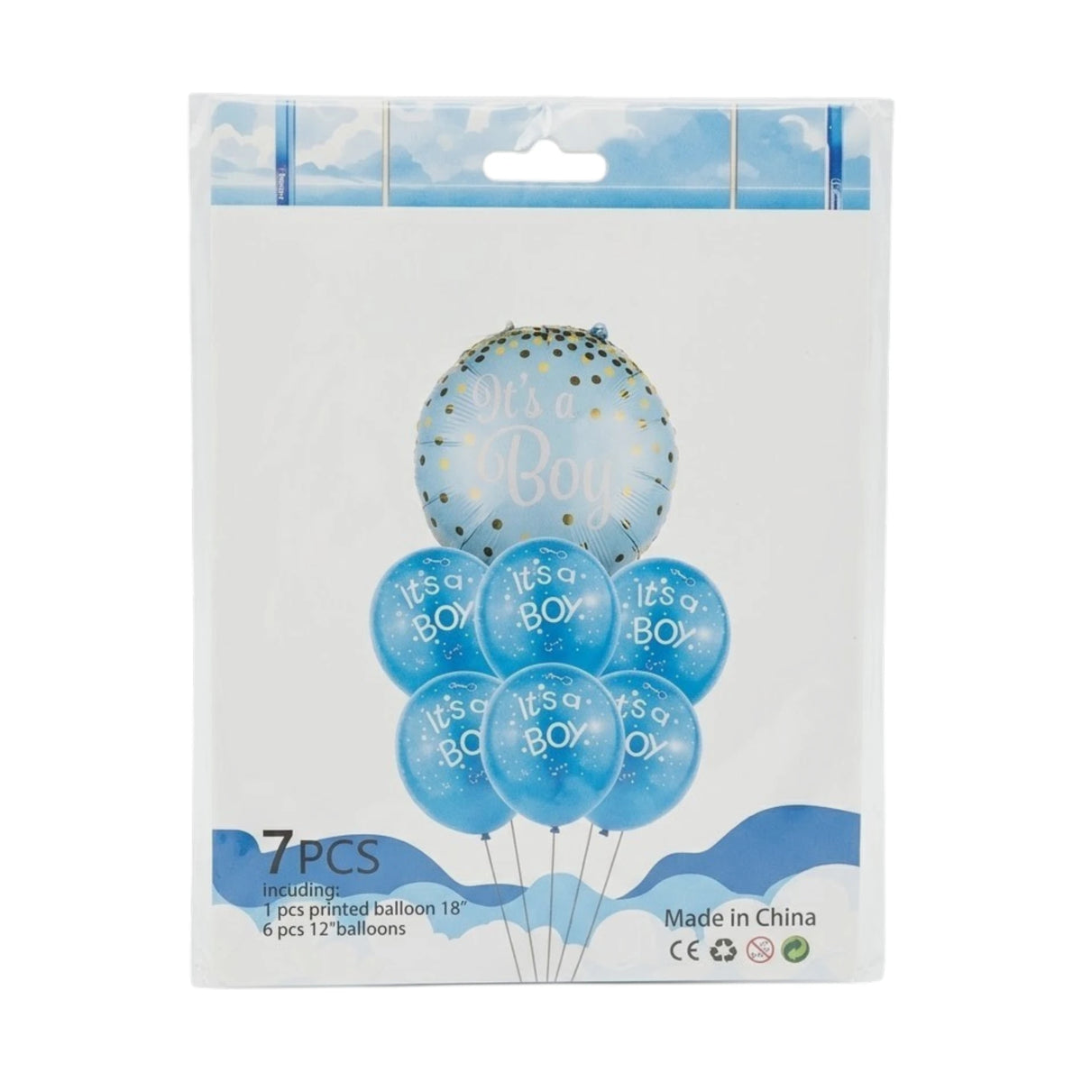 foiltheme balloon 7pc its a boy