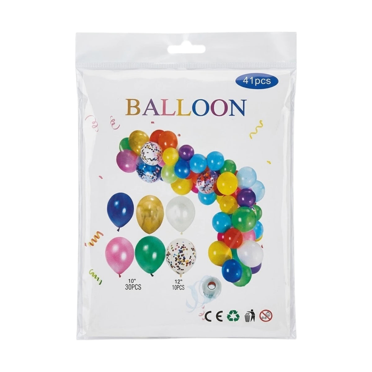 birthday balloon set 41 pc