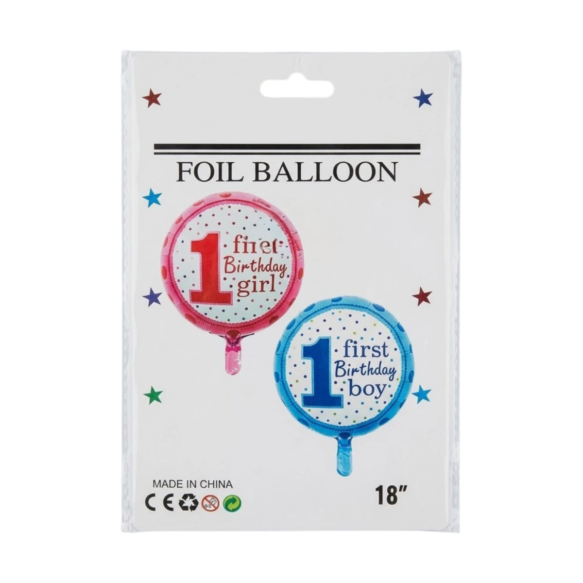 foil theme first birthday 18"