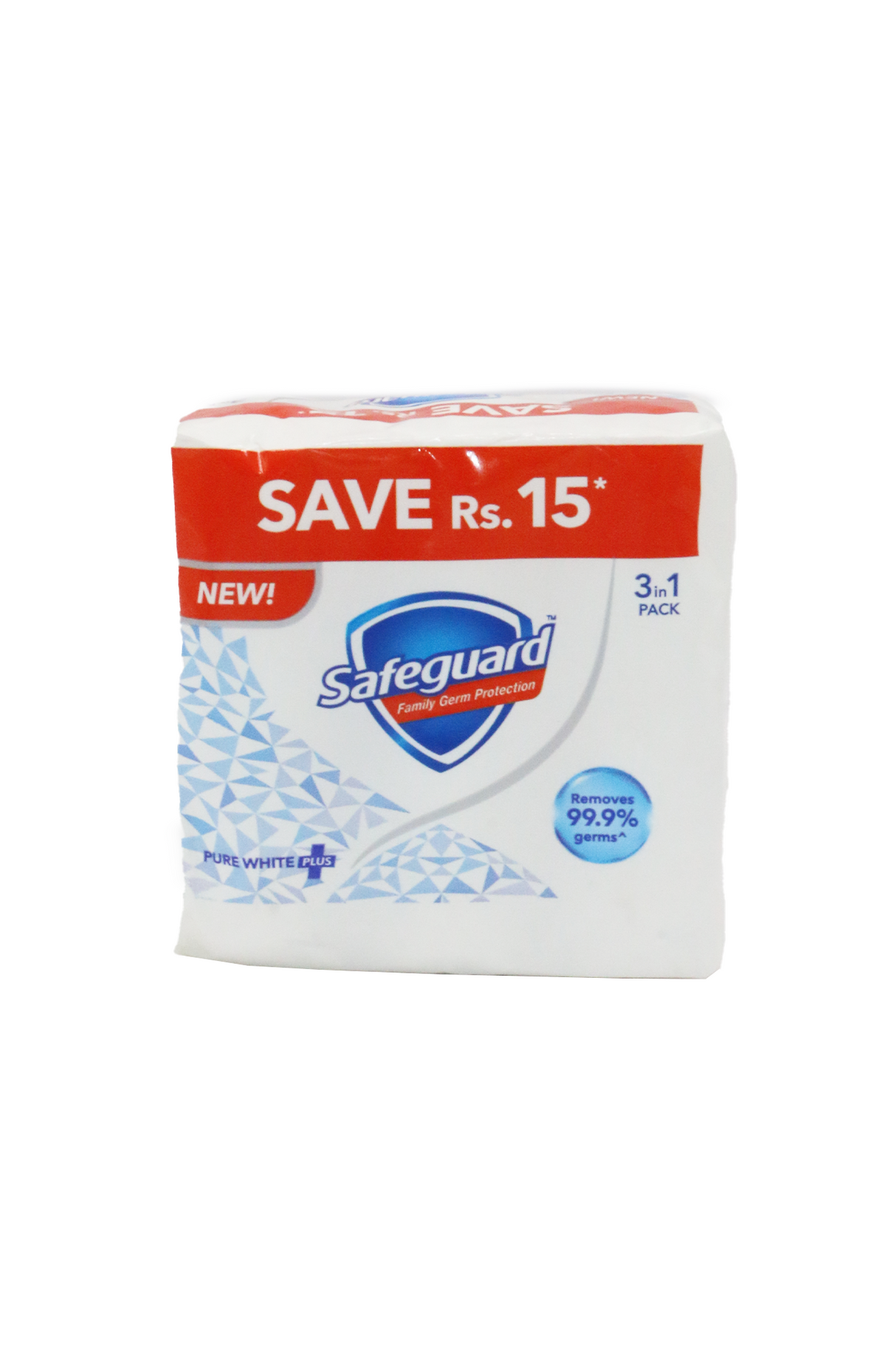 safeguard soap pure white 3pc 125g