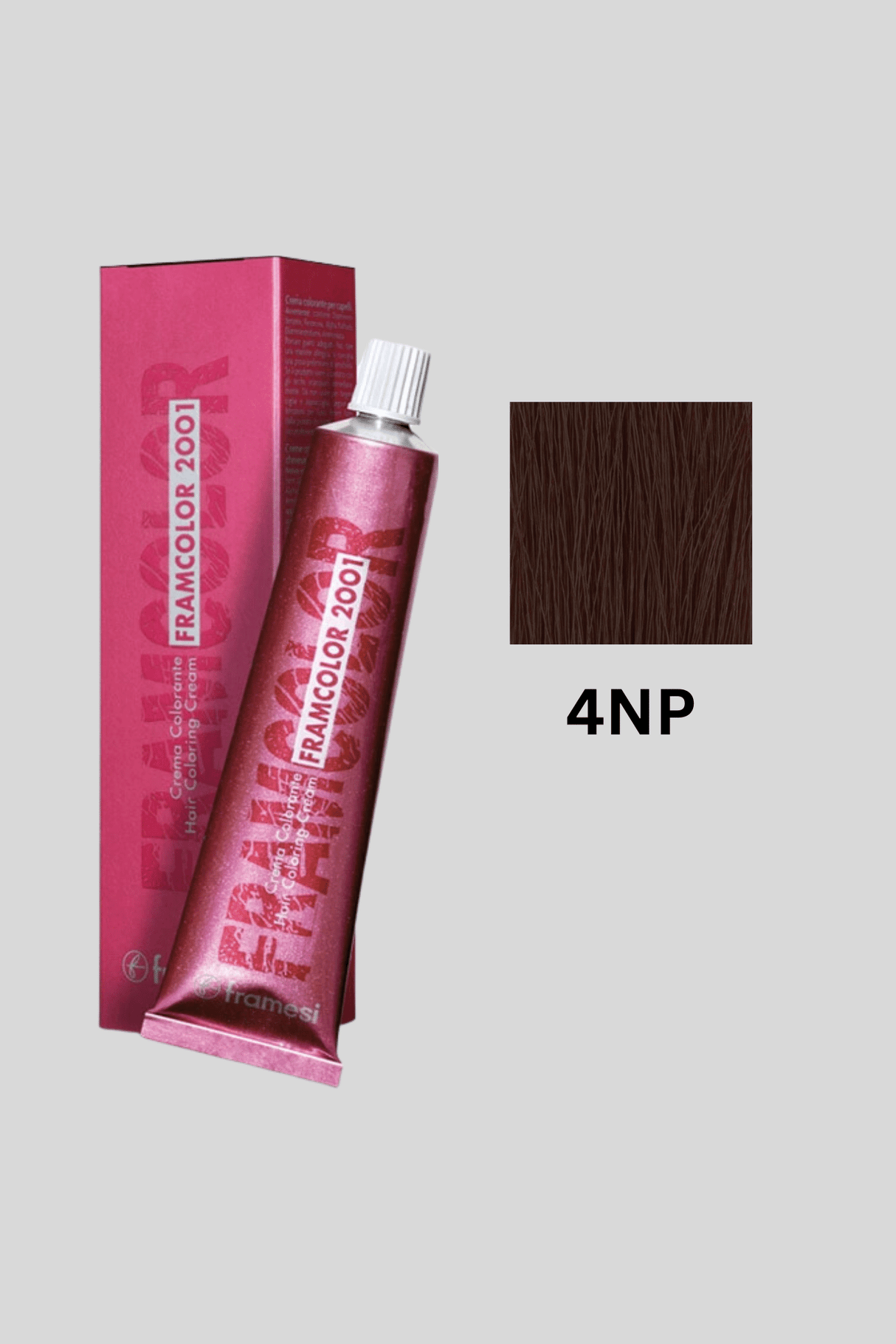 framesi hair color 2001 4np medium chestnut 60ml