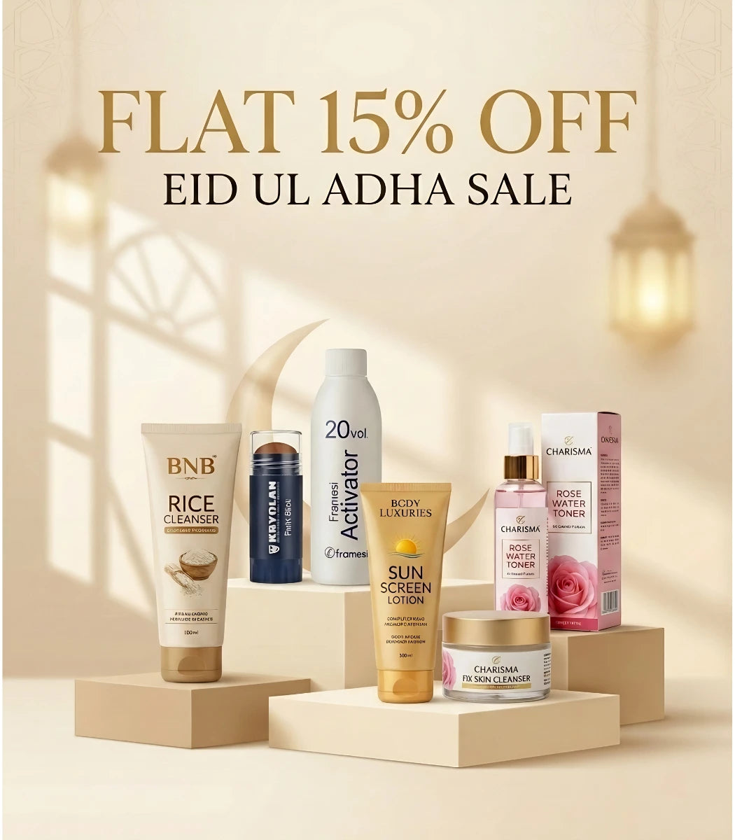 Flat 15% off on Cosmetics
