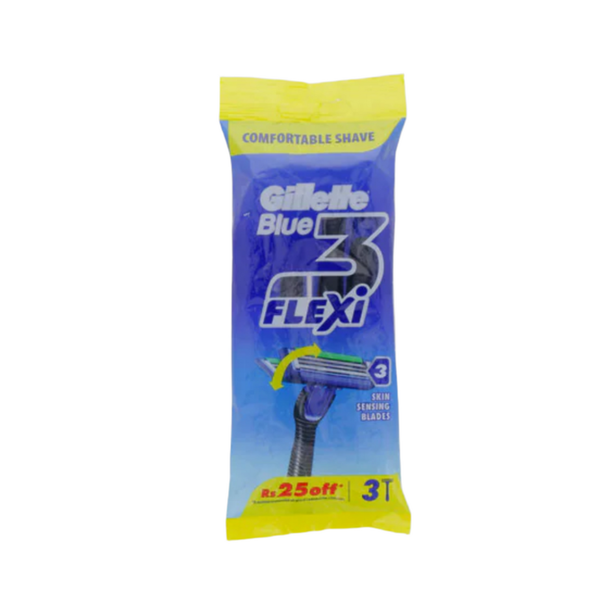 gillette razor blue 3 flexi 3pc – KK Mart