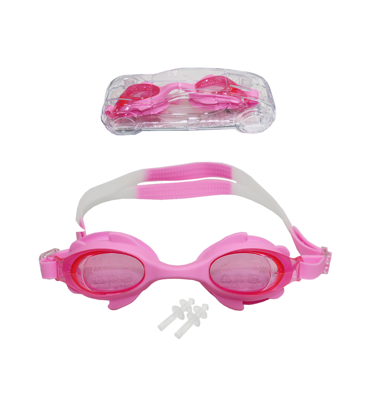 swimming goggles kids with ear plug car box ak5300