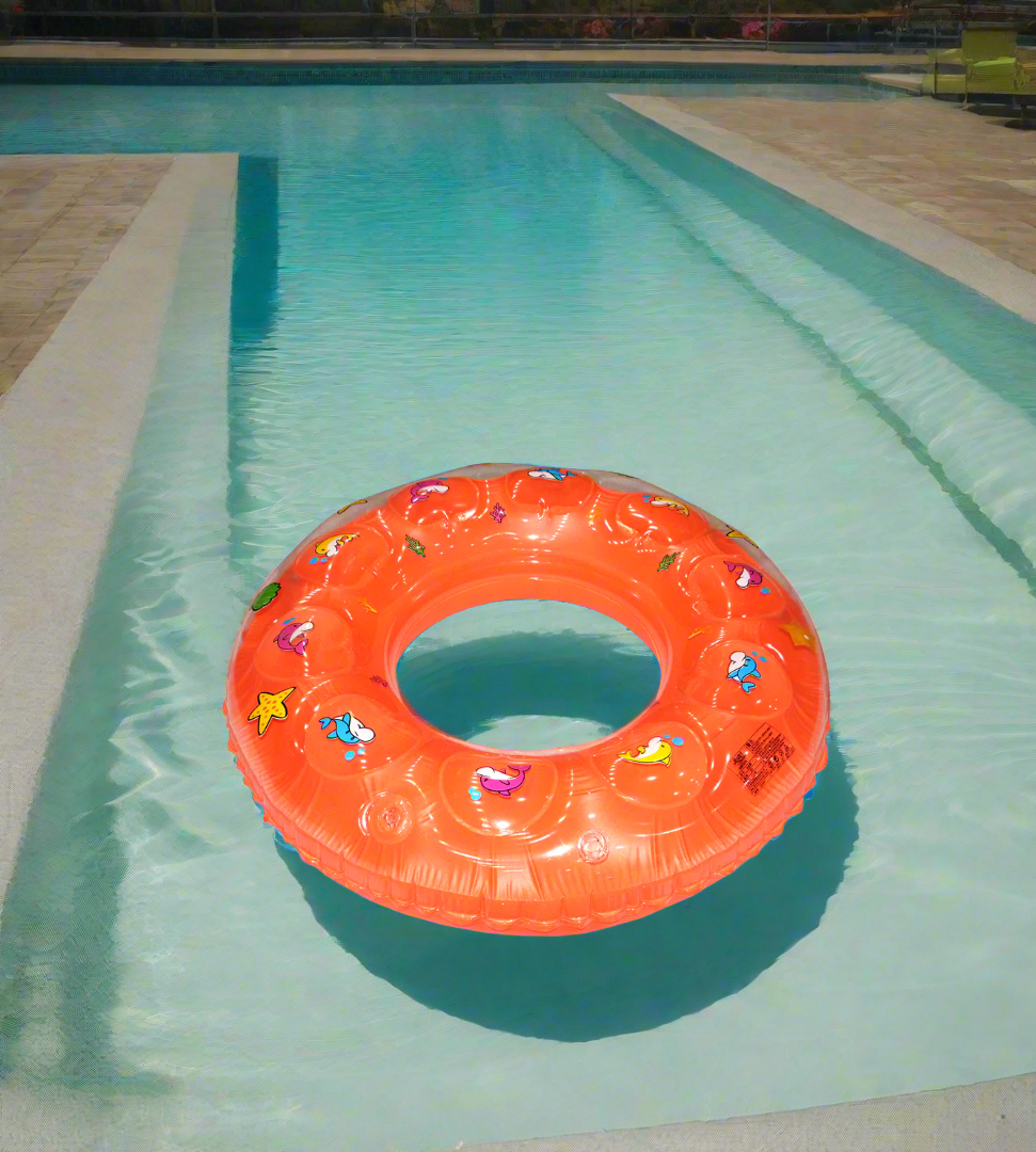 swimming ring tube double layer inflateable 34"