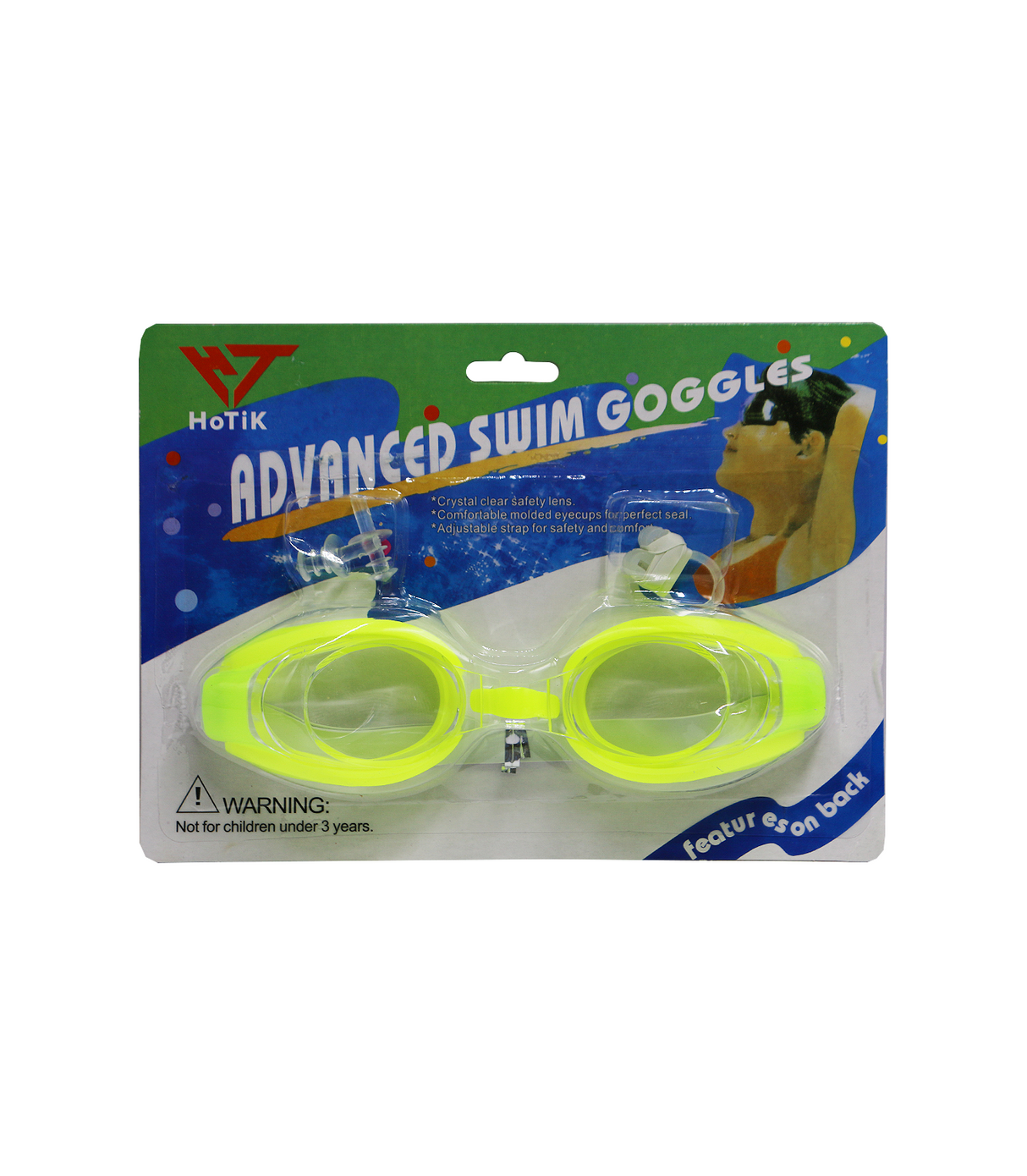swimming goggles advanced with ear and nose plug card pack sy1198