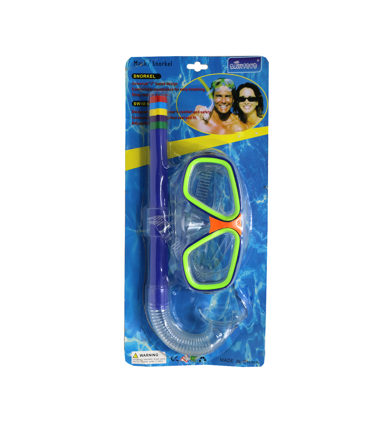 swimming goggles snorkel with rod card 1932
