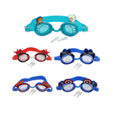 swimmng goggles kids mix character with ear plug box pack ak 4600