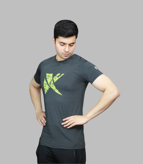 shirt half sleeves x box dark grey 2204