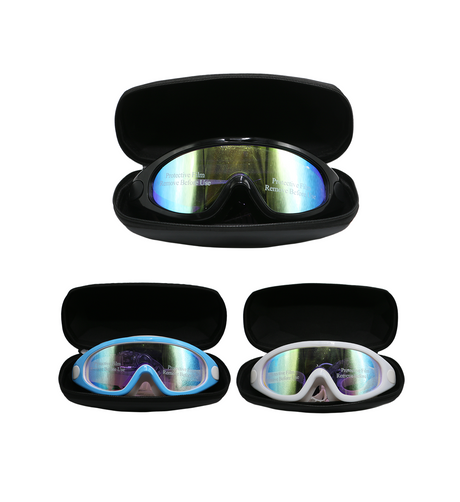 swmming goggles cima wide view with ear plug 104m box pack