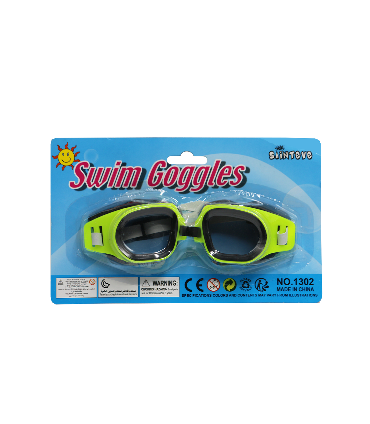 swimming goggles kids 1302 card pack