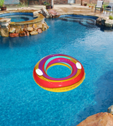 swimming ring rainbow tube 34" infltable sy- a2133