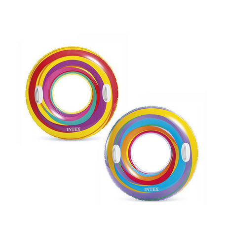 swimming ring rainbow tube 34" infltable sy- a2133
