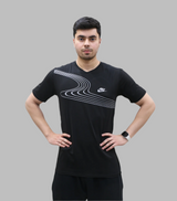 t shirt nike under armour black 2105