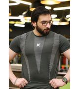 shirt half sleeves under armour k box dark grey 9002