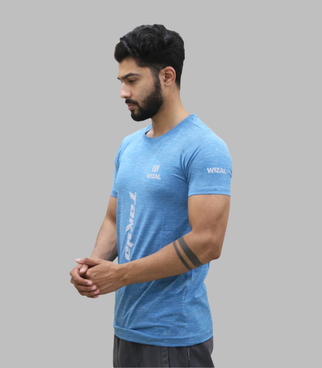 t shirt wizal light blue t636