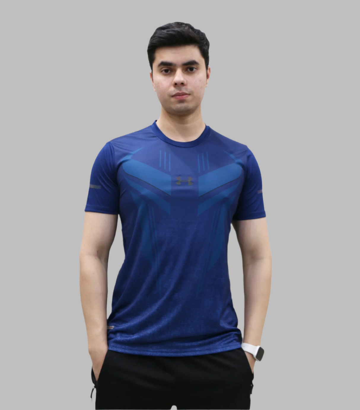 t shirt under armour dark blue 313