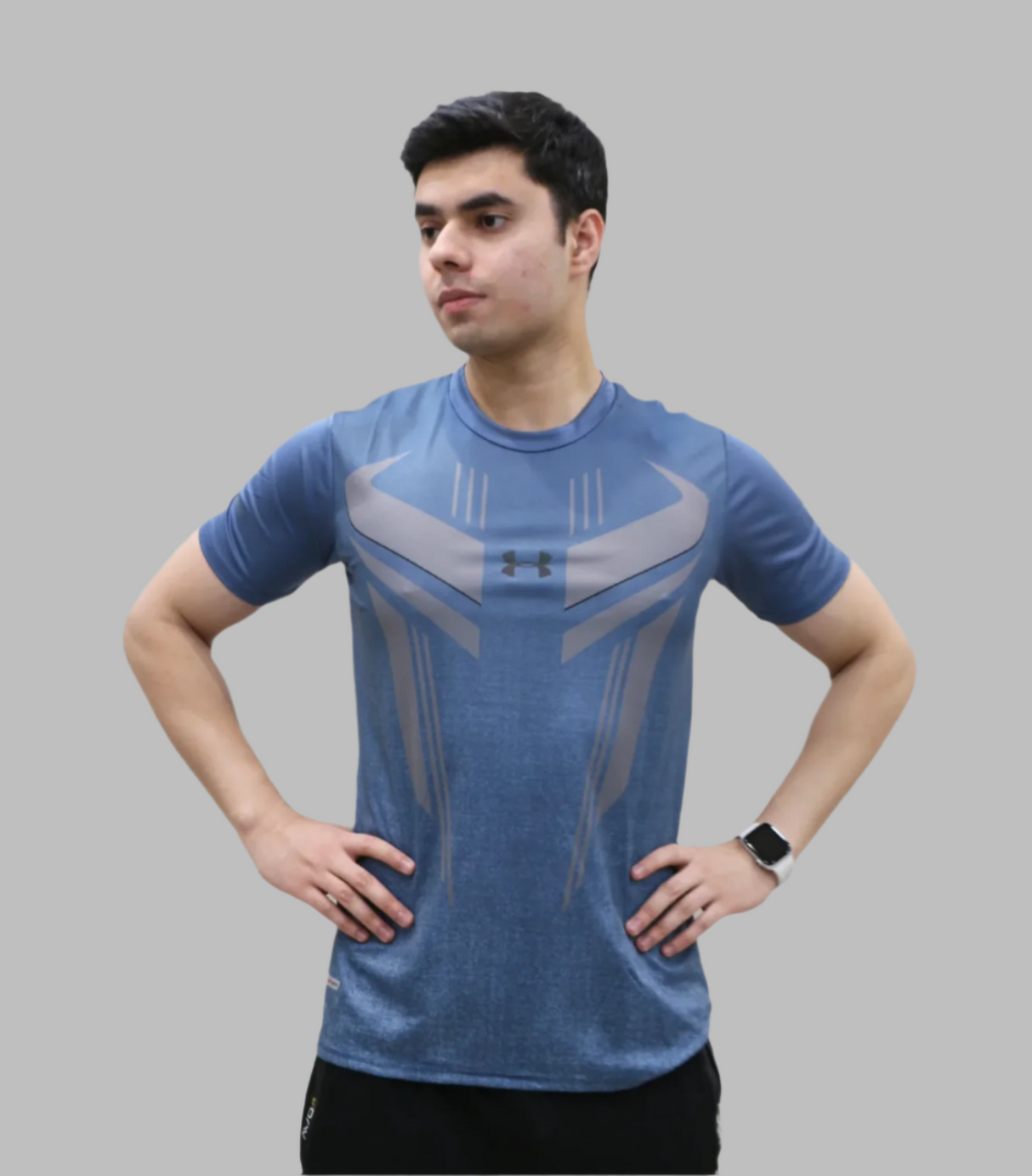 t shirt under armour light blue 313