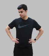 t shirt half sleeve dri fit nike black l-947