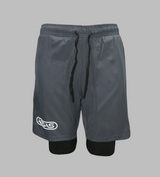 shorts adidas 2 in 1 grey ad251