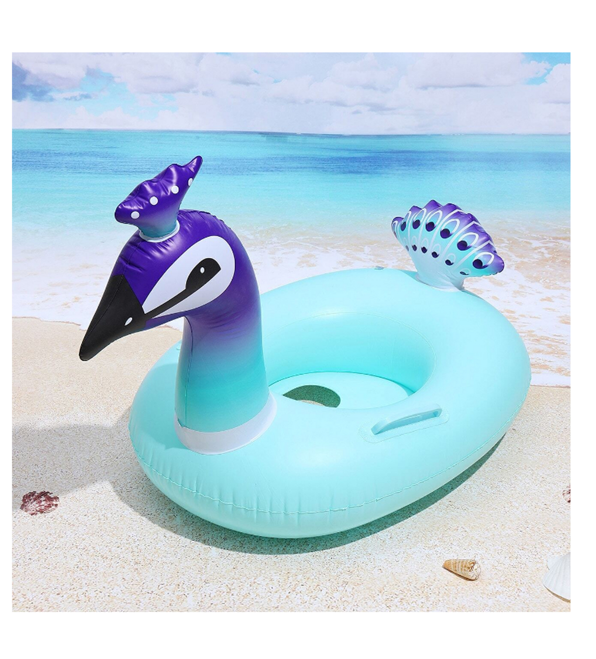 swimming ring tube baby peacock a0660