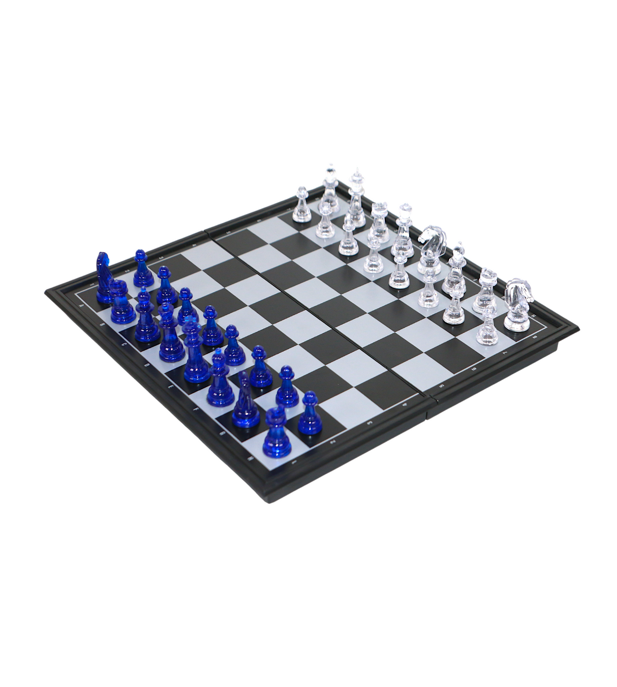 clear magnetic chess with 7 other games