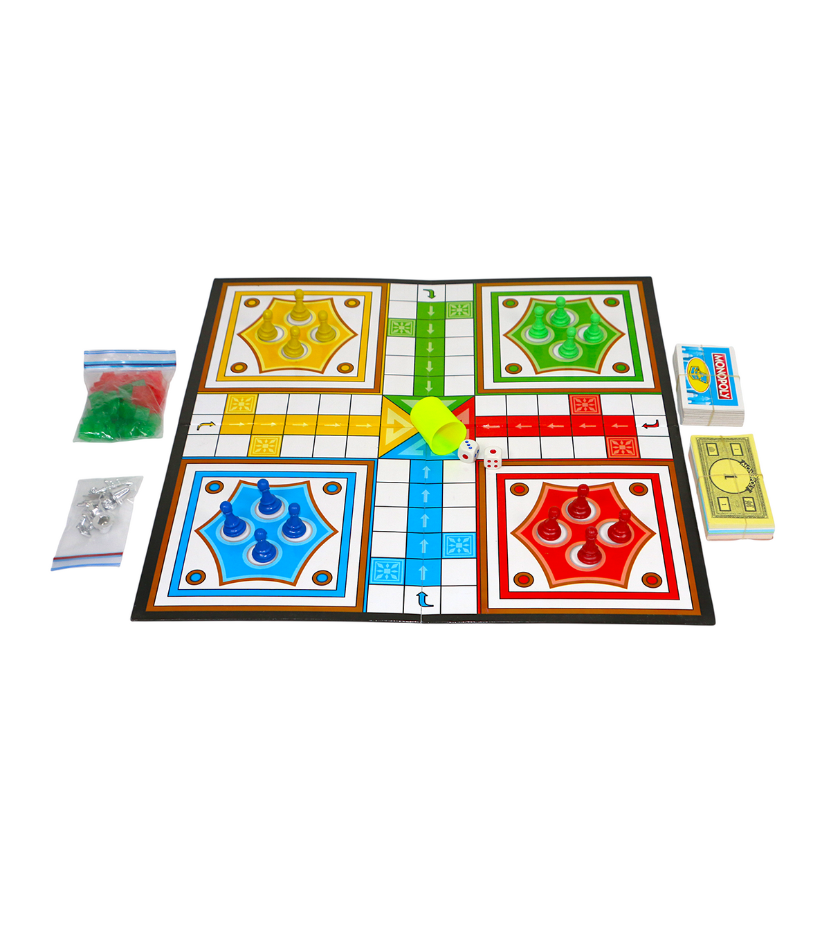 monopoly & ludo game 2in1