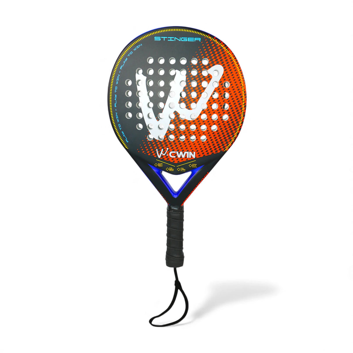 cwin padel racket carbon orange bluebag 4015