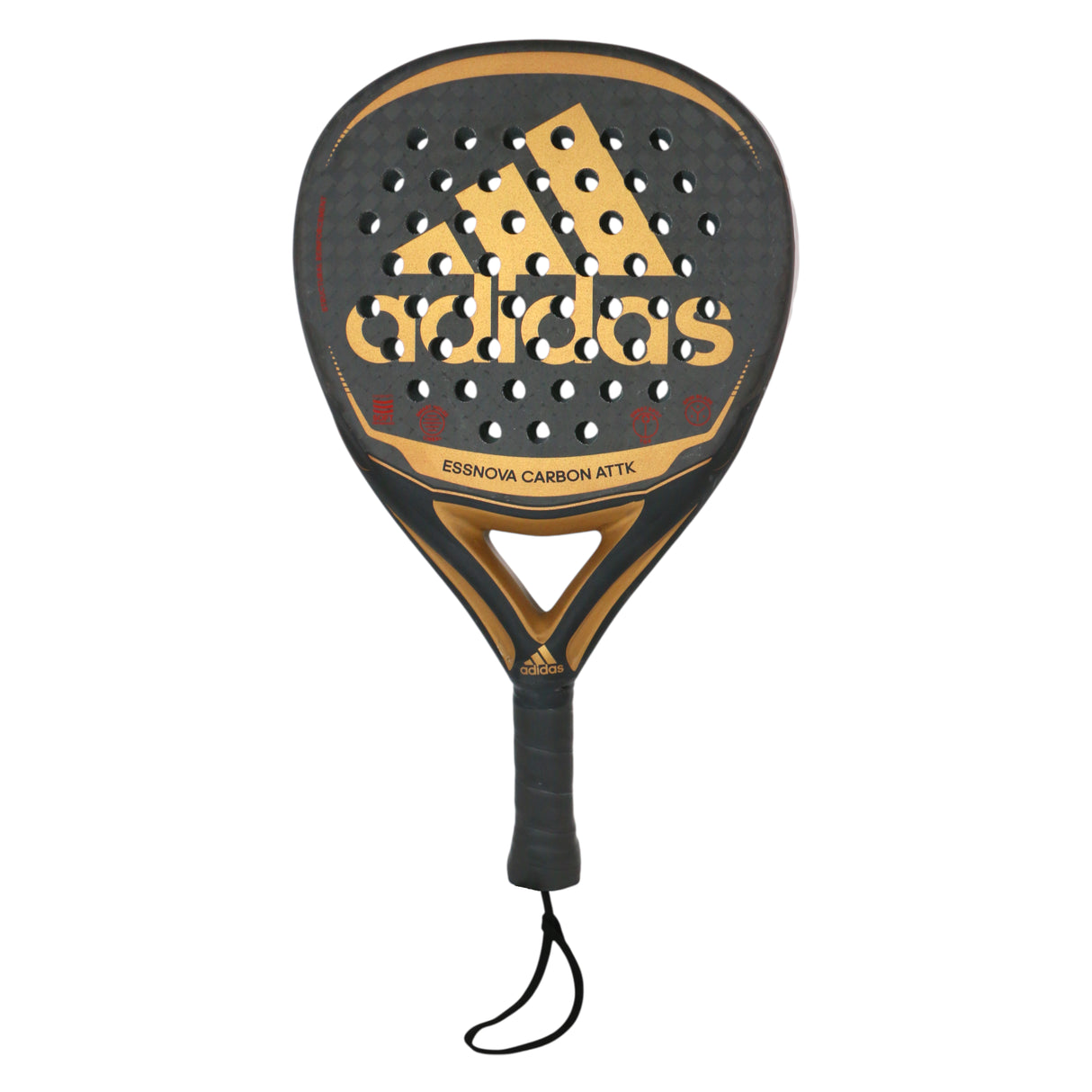 adidas essnova padel racket carbon fiber balck golden