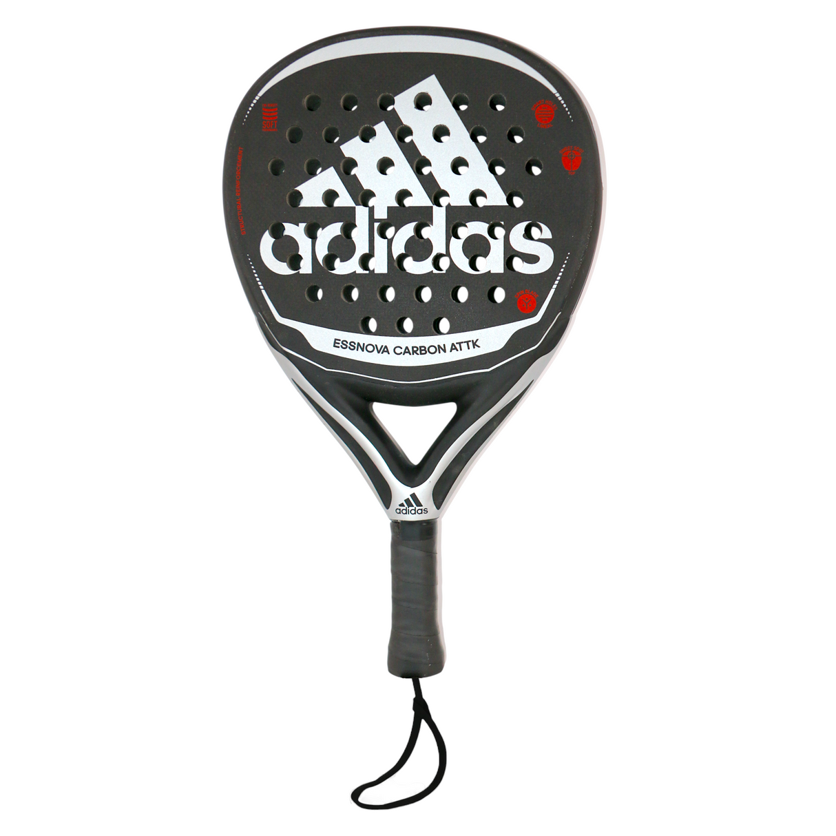 adidas essnova padel racket carbon fiber black silver